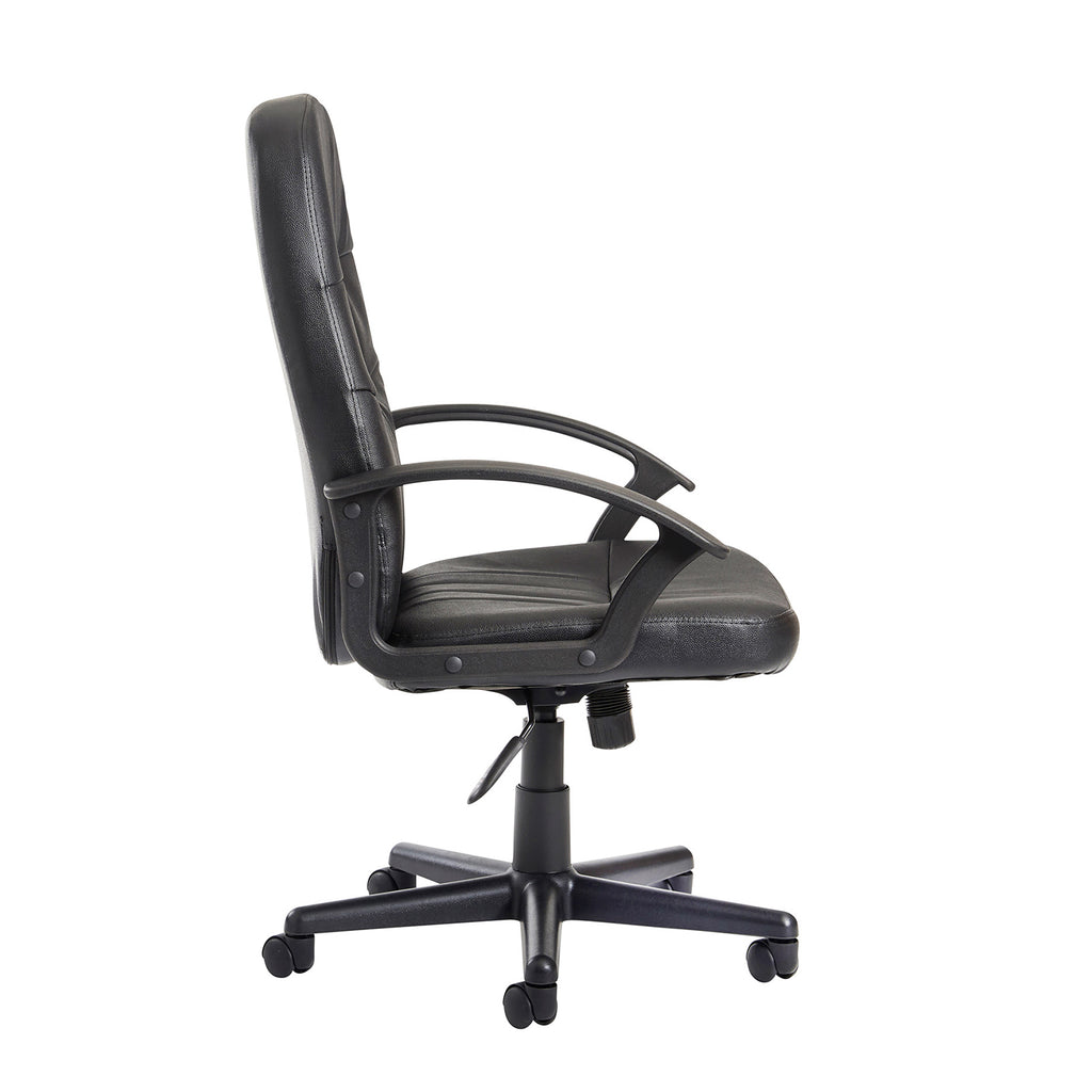 Black chair on the white background
