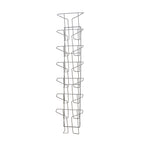 Metal wire wall display on a white background