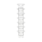 Metal wire wall display on a white background
