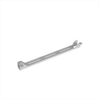 Silver cable tray on a white background