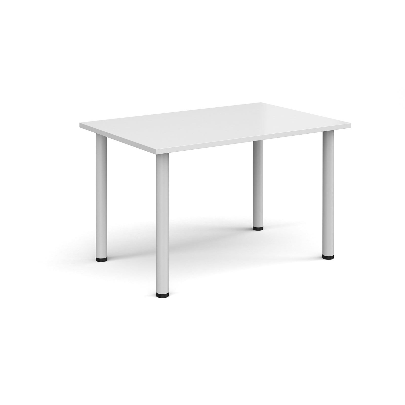 White rectangular table on a white background