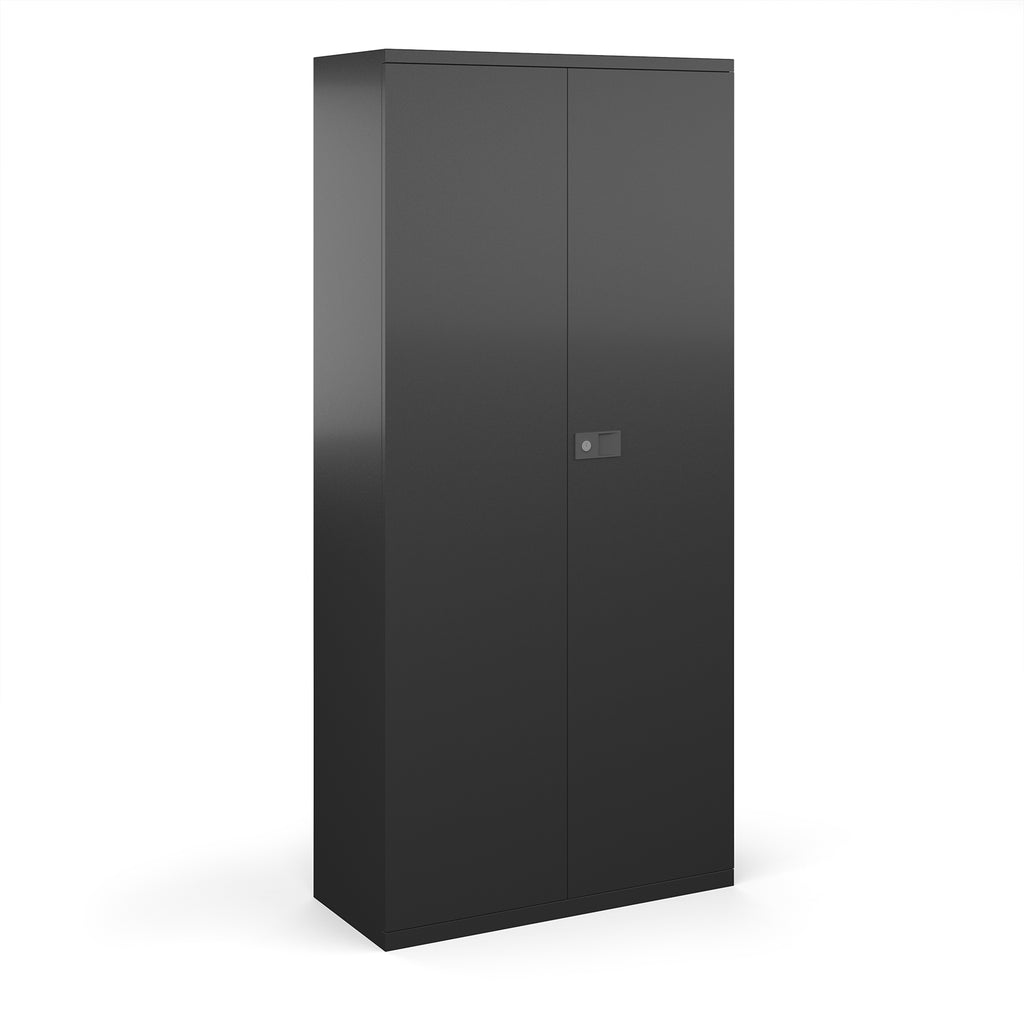 Black cabinet on a white background