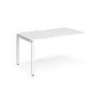 White desk add-on unit on a white background