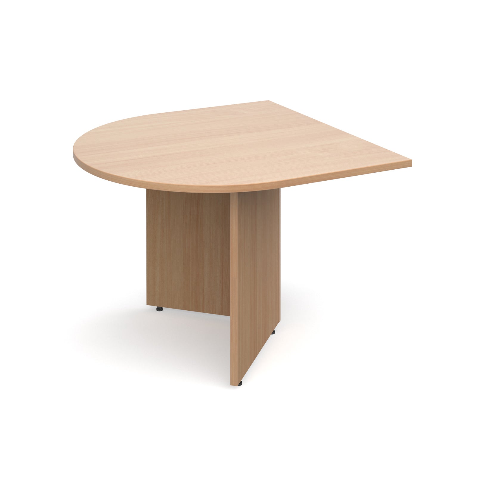 Extension table in wood-effect finish on a white background