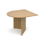 Extension table in wood-effect finish on a white background