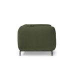 Green armchair on a white background