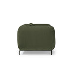 Green sofa on a white background