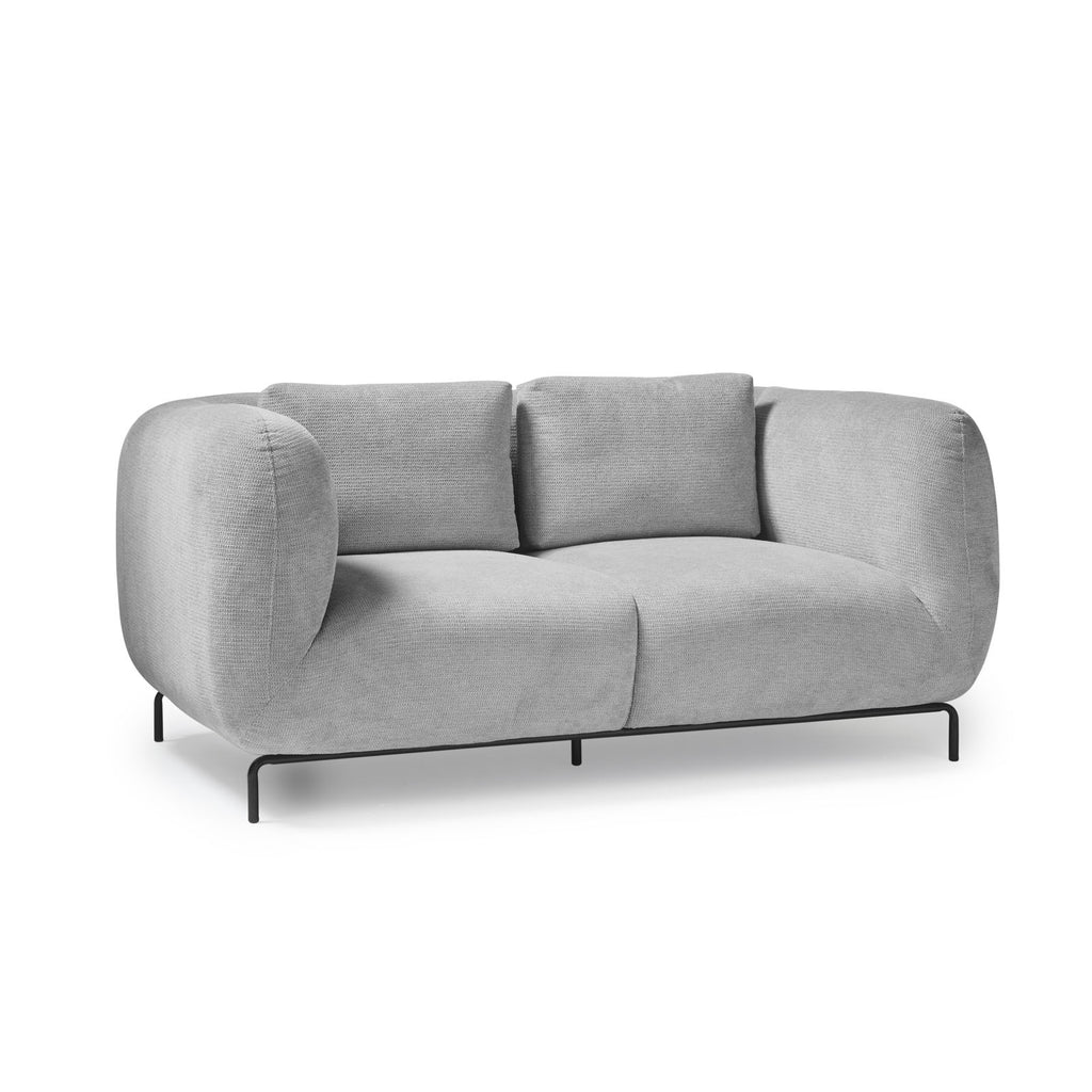 Grey sofa on a white background