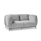 Grey sofa on a white background