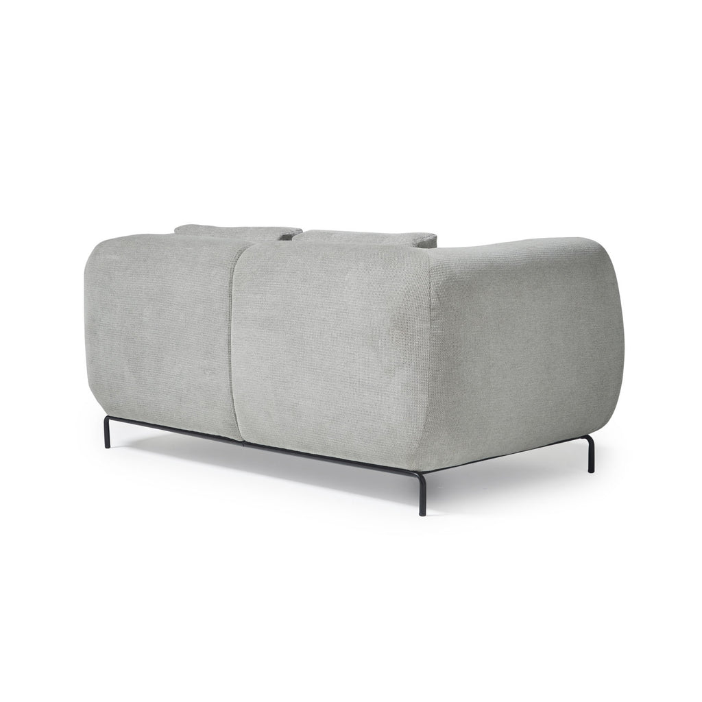 Grey sofa on a white background