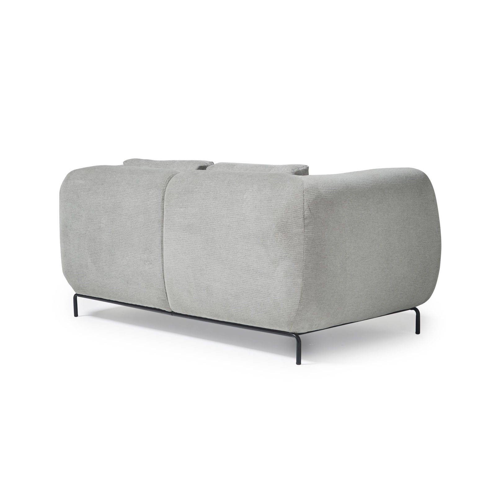 Grey sofa on a white background