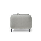 Grey armchair on a white background