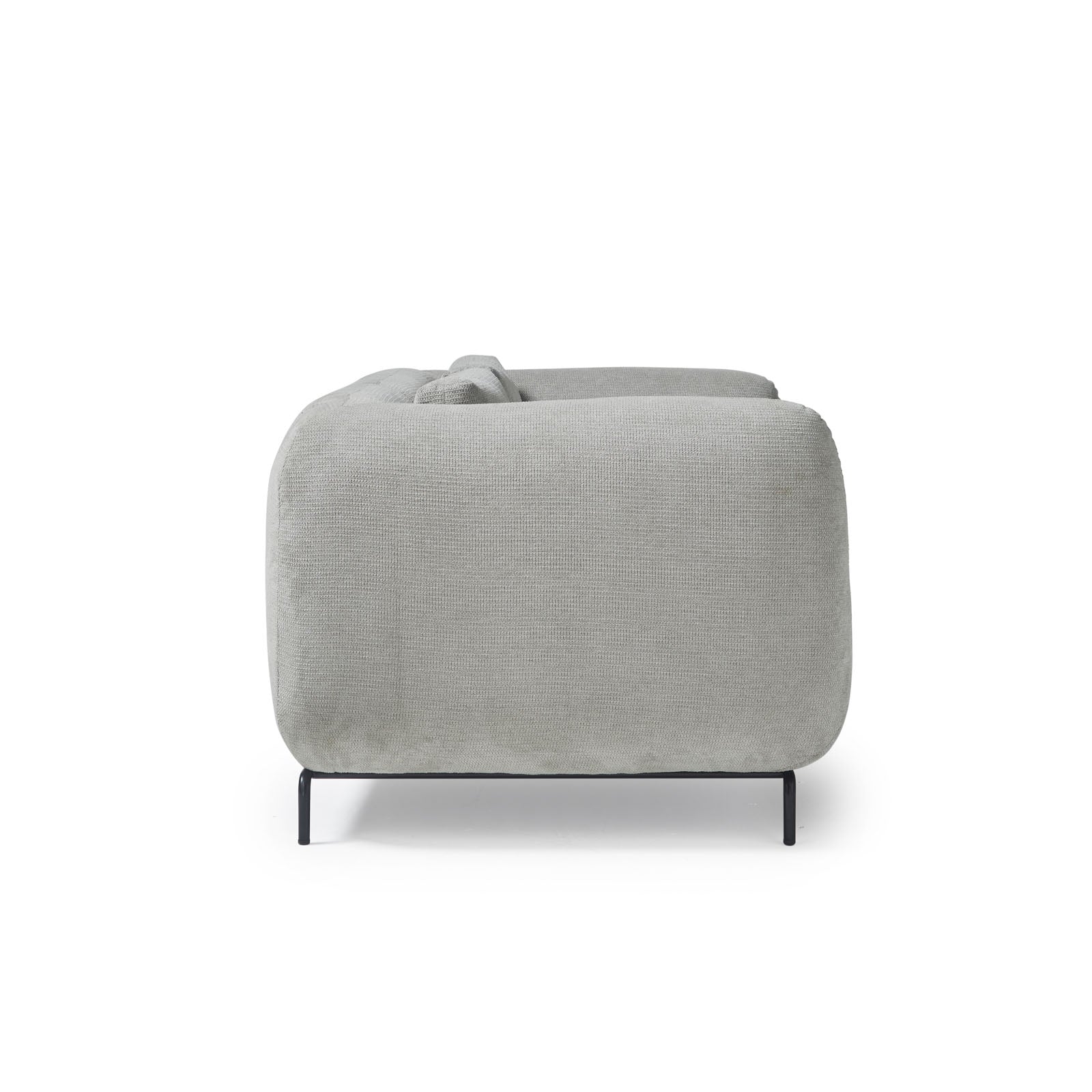 Grey armchair on a white background