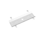 White metal cable tray on a white background