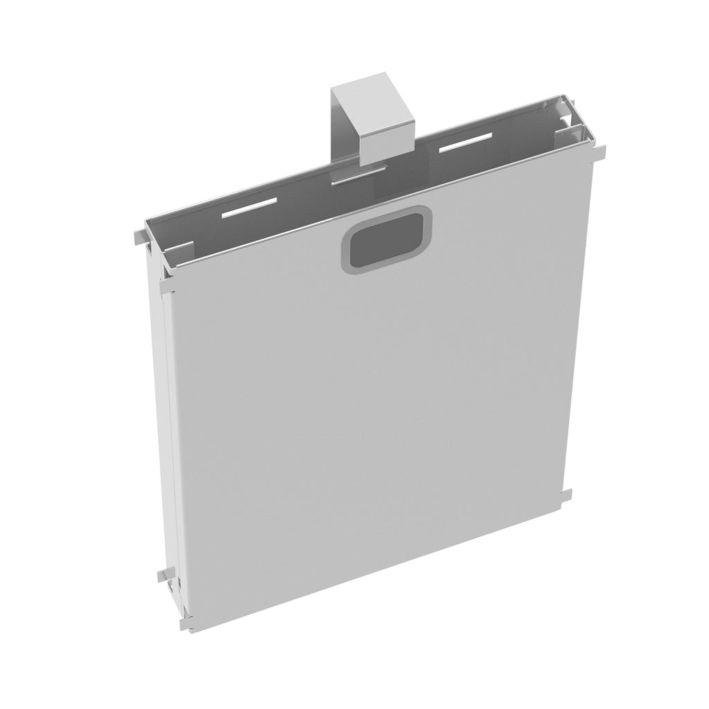 Metal cable riser on a white background