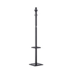 Black coat stand on a white background