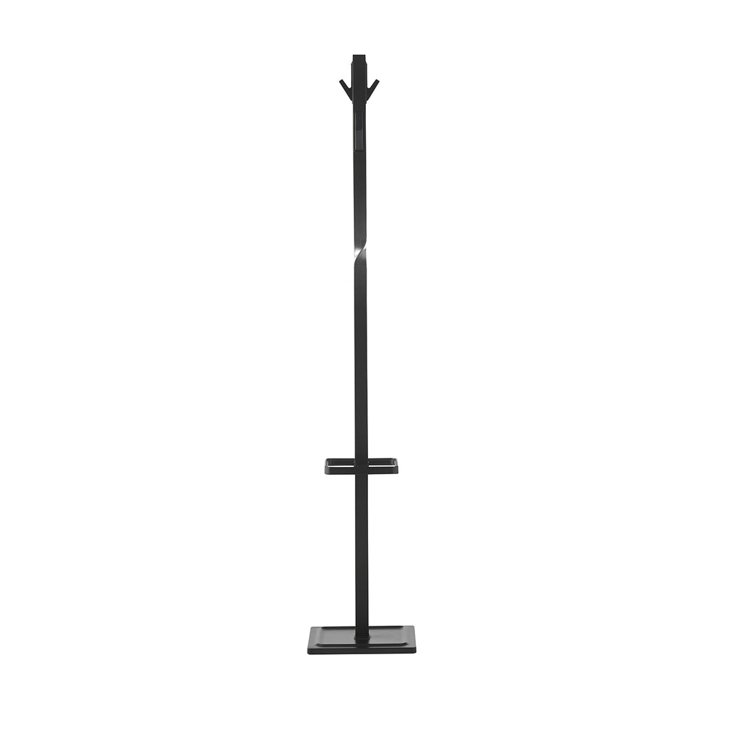Black coat stand on a white background