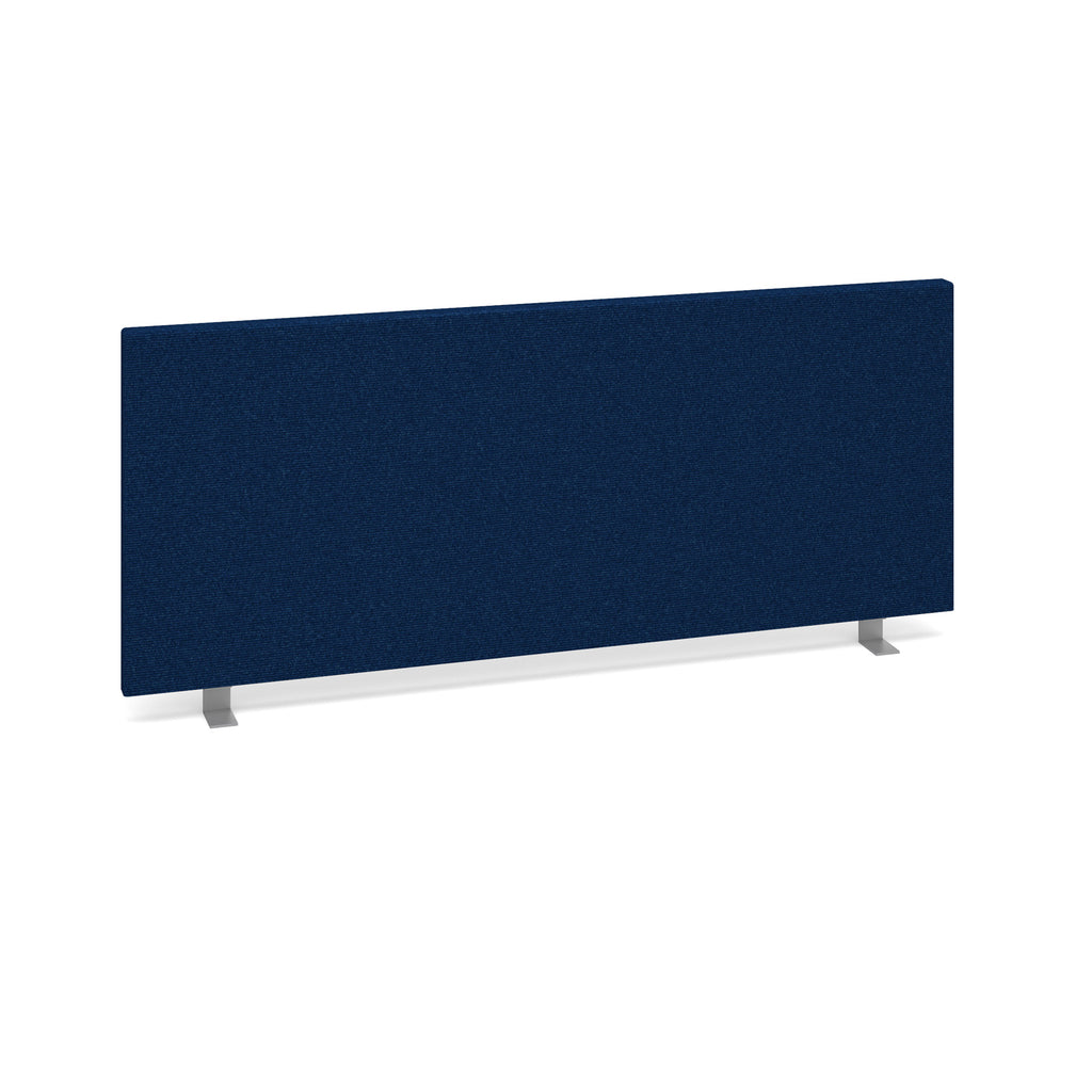 Navy blue office screen on a white background