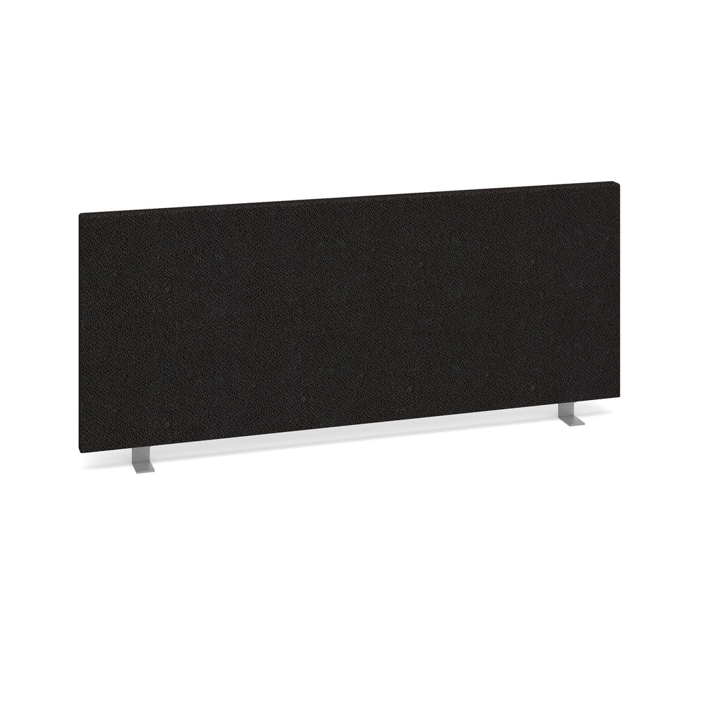 Black office partition screen on a white background