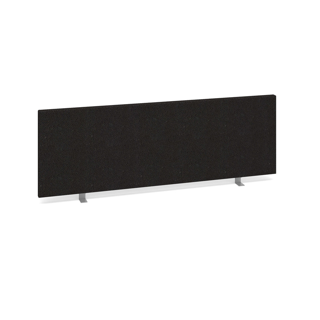 Black office partition screen on a white background