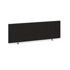 Black office partition screen on a white background