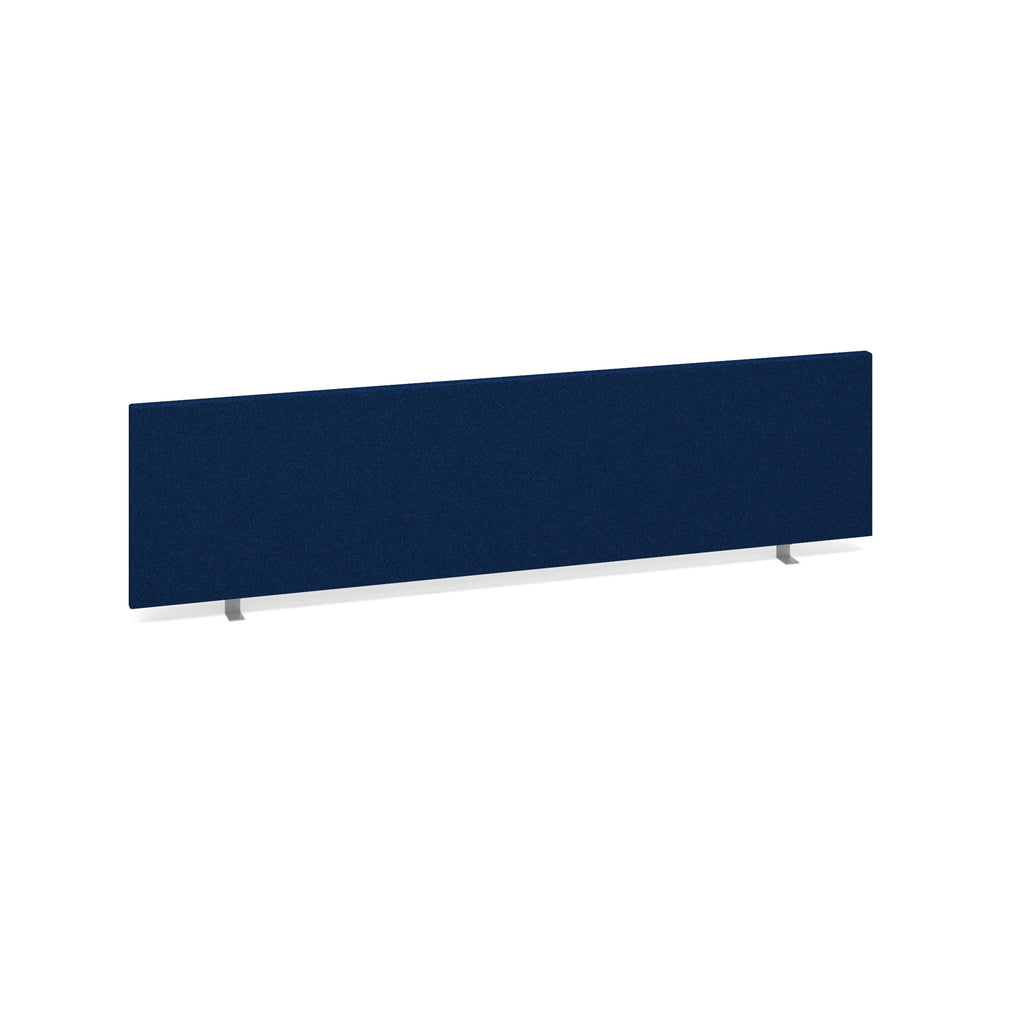 Navy blue office screen on a white background