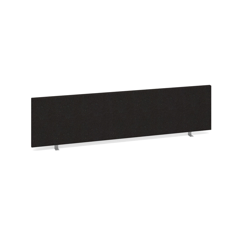 Black office screen partition on a white background