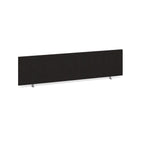 Black office screen partition on a white background