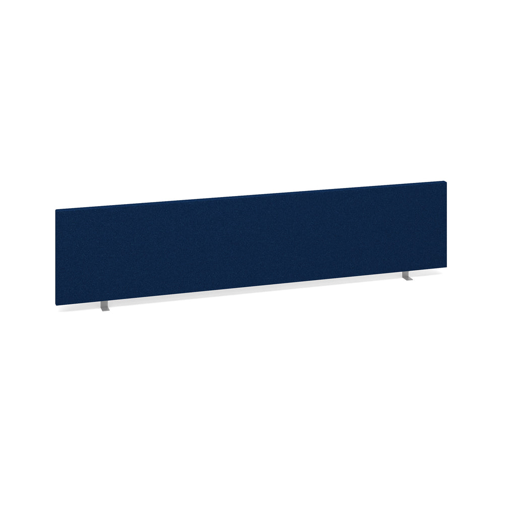 Navy blue office screen on a white background