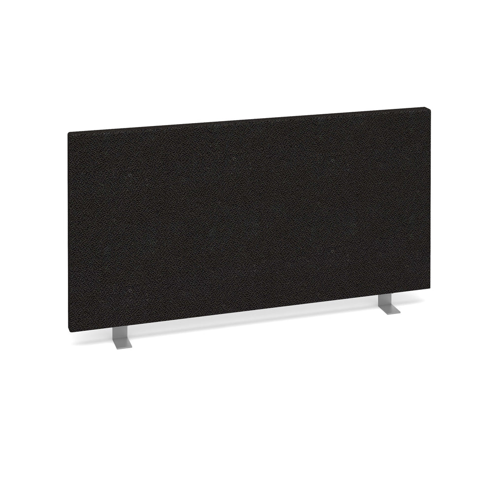 Black office partition screen on a white background