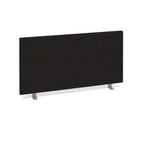 Black office partition screen on a white background