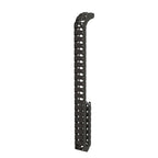 Black cable spine on a white background