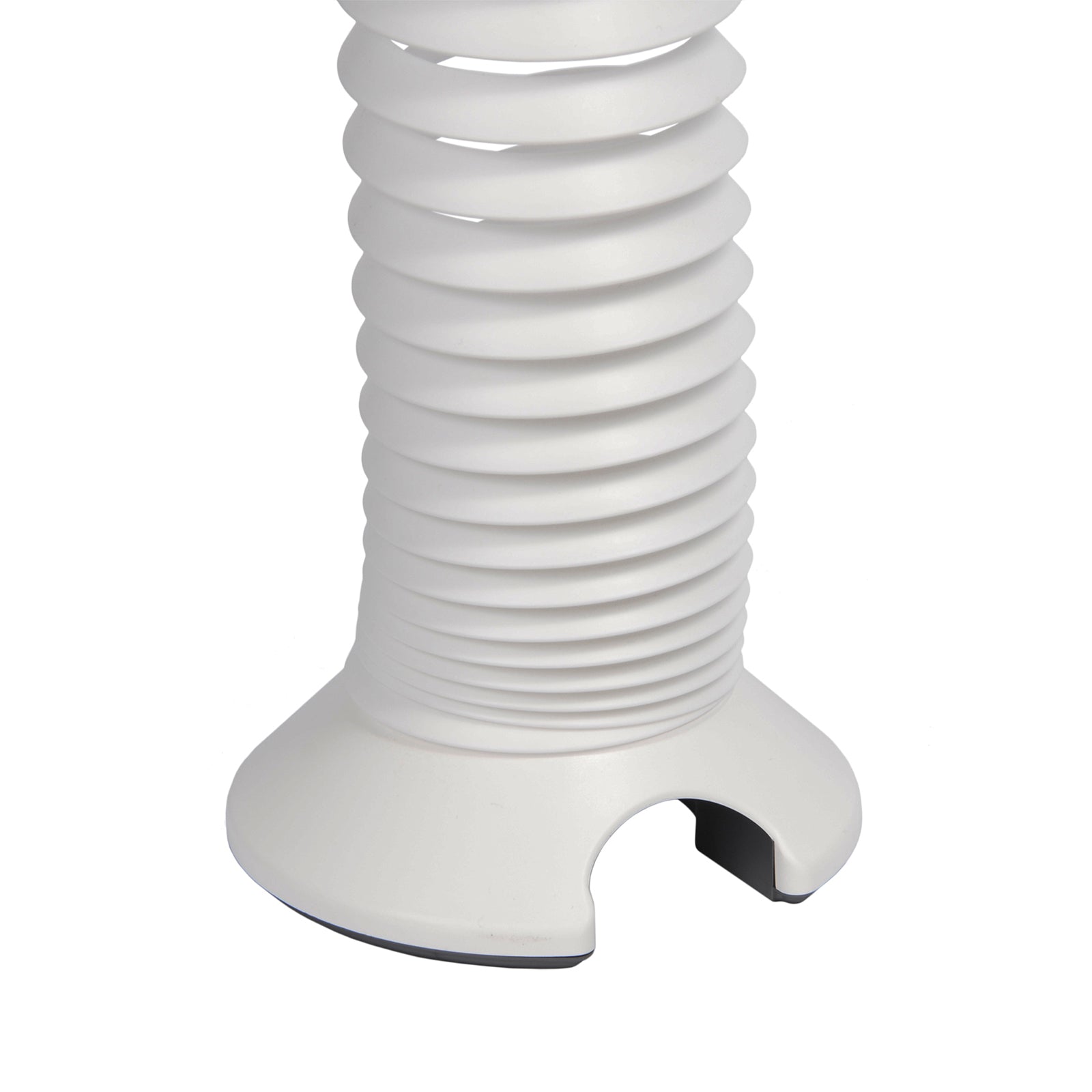 White metal cable riser on a white background