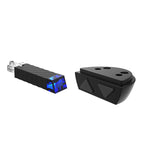Sit-stand desk Bluetooth accessory on a white background