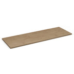 Rectangular wood-effect shelf on a white background