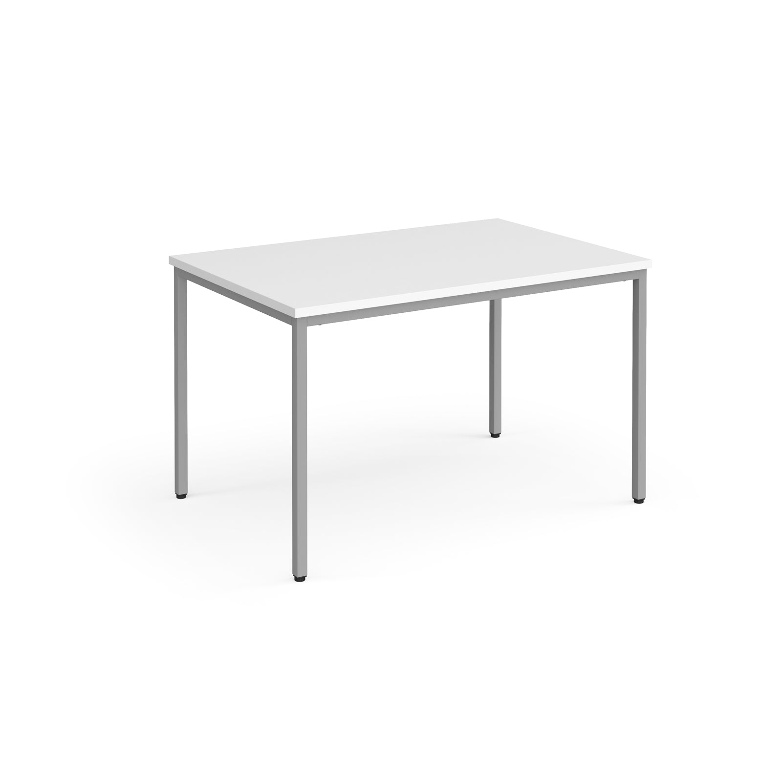 White square table on a white background