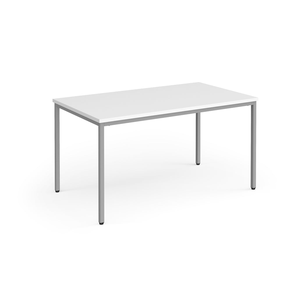 White rectangular table on a white background