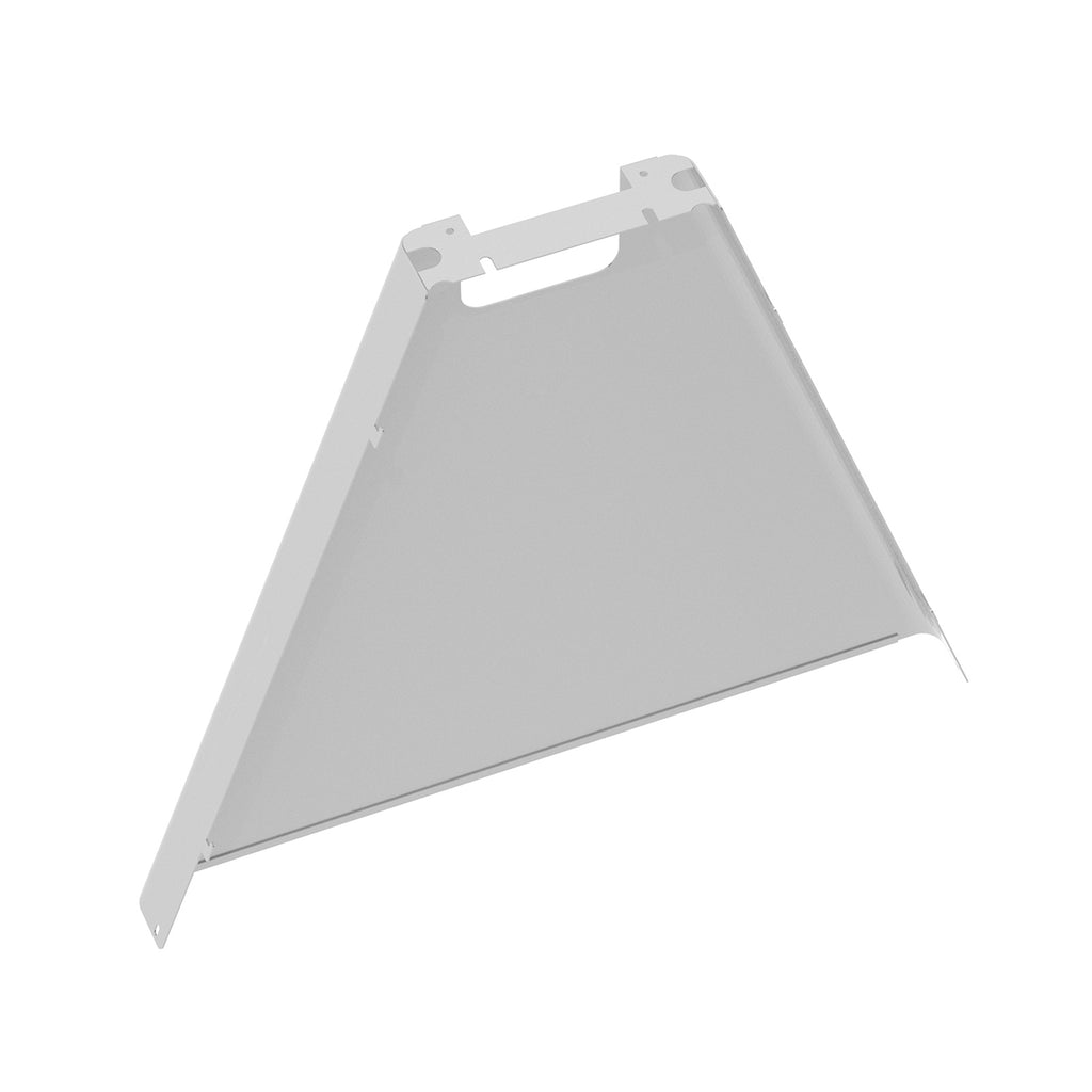 White cable riser on a white background