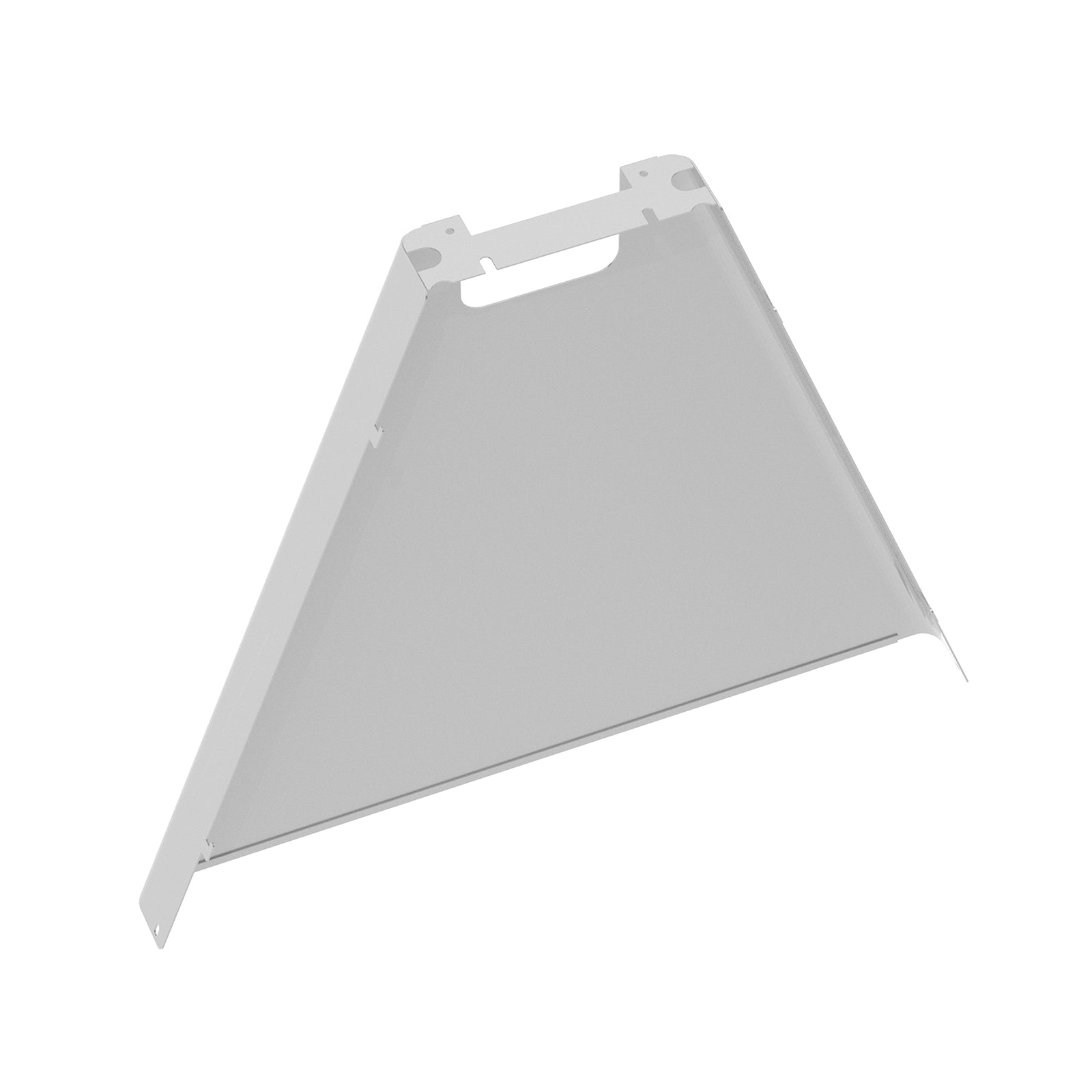 White cable riser on a white background