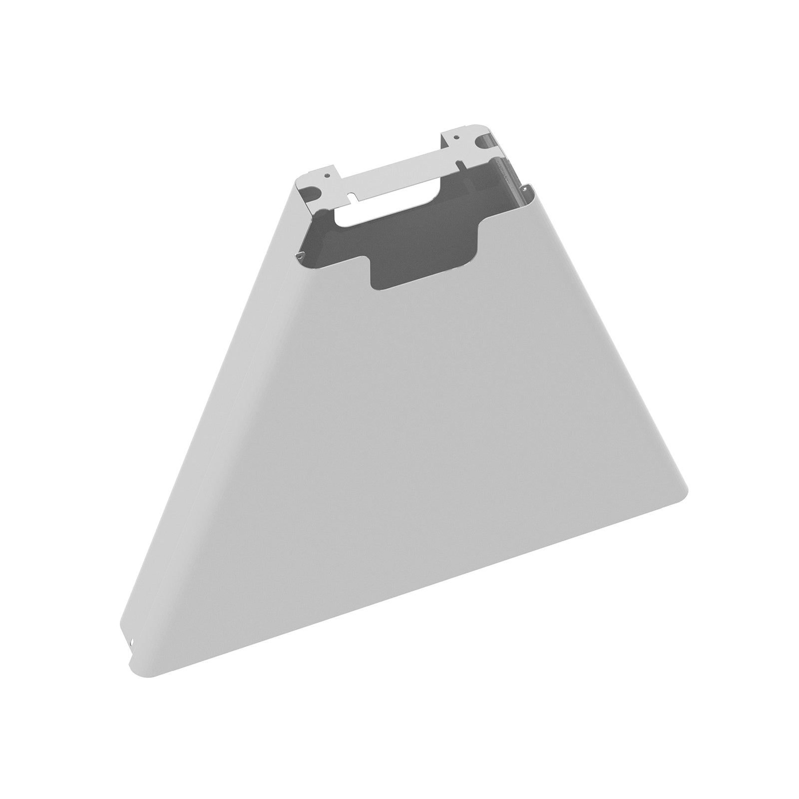 White cable riser on a white background