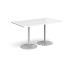 Genoa rectangular dining table with trumpet base