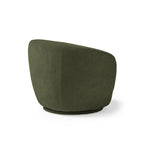 Green armchair on a white background