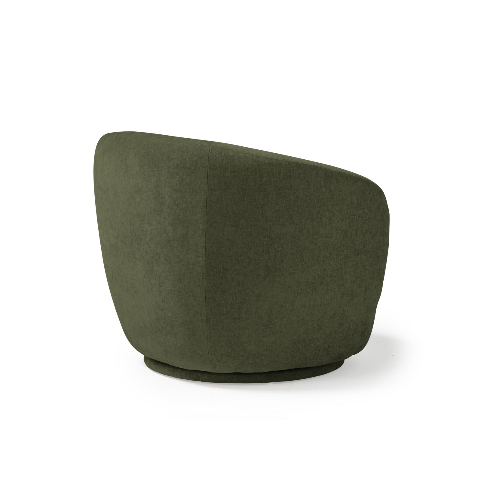Green armchair on a white background