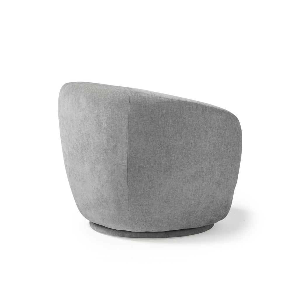 Grey armchair on a white background