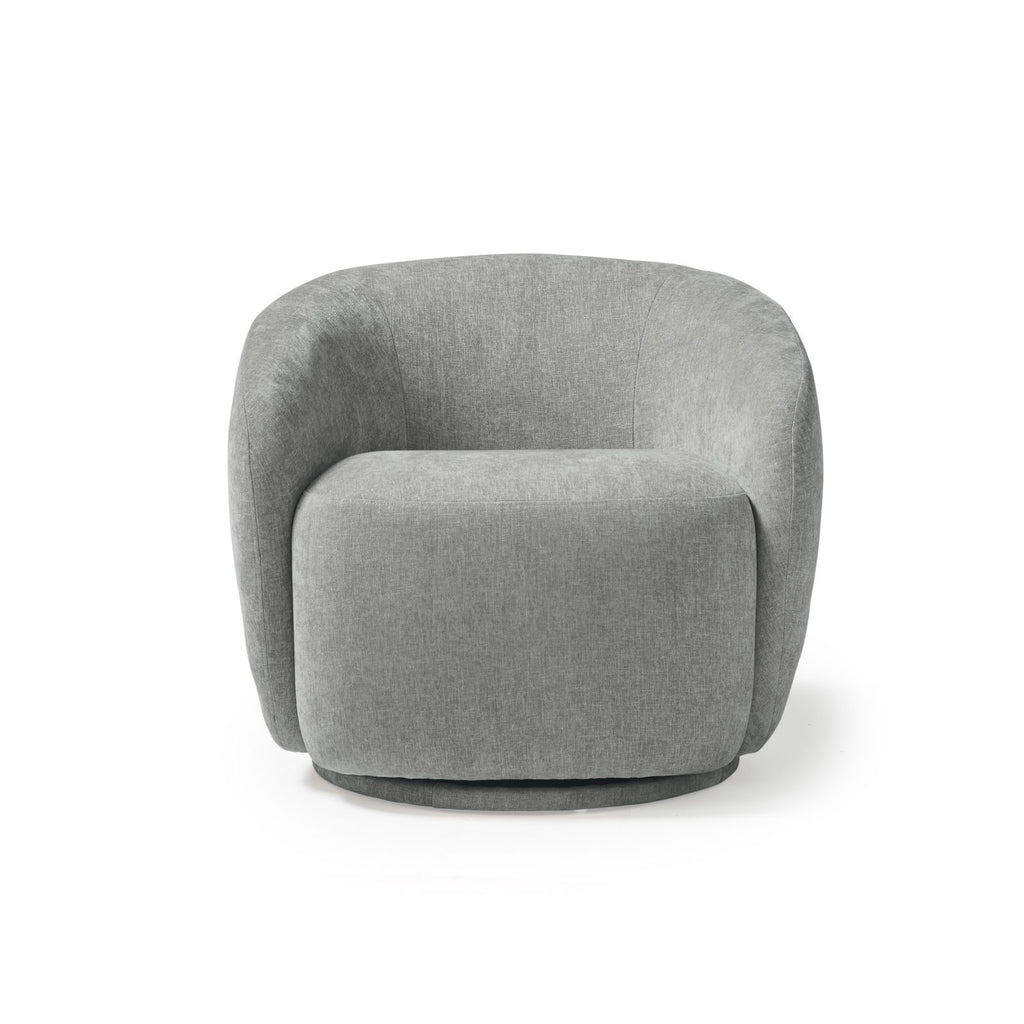 Grey armchair on a white background