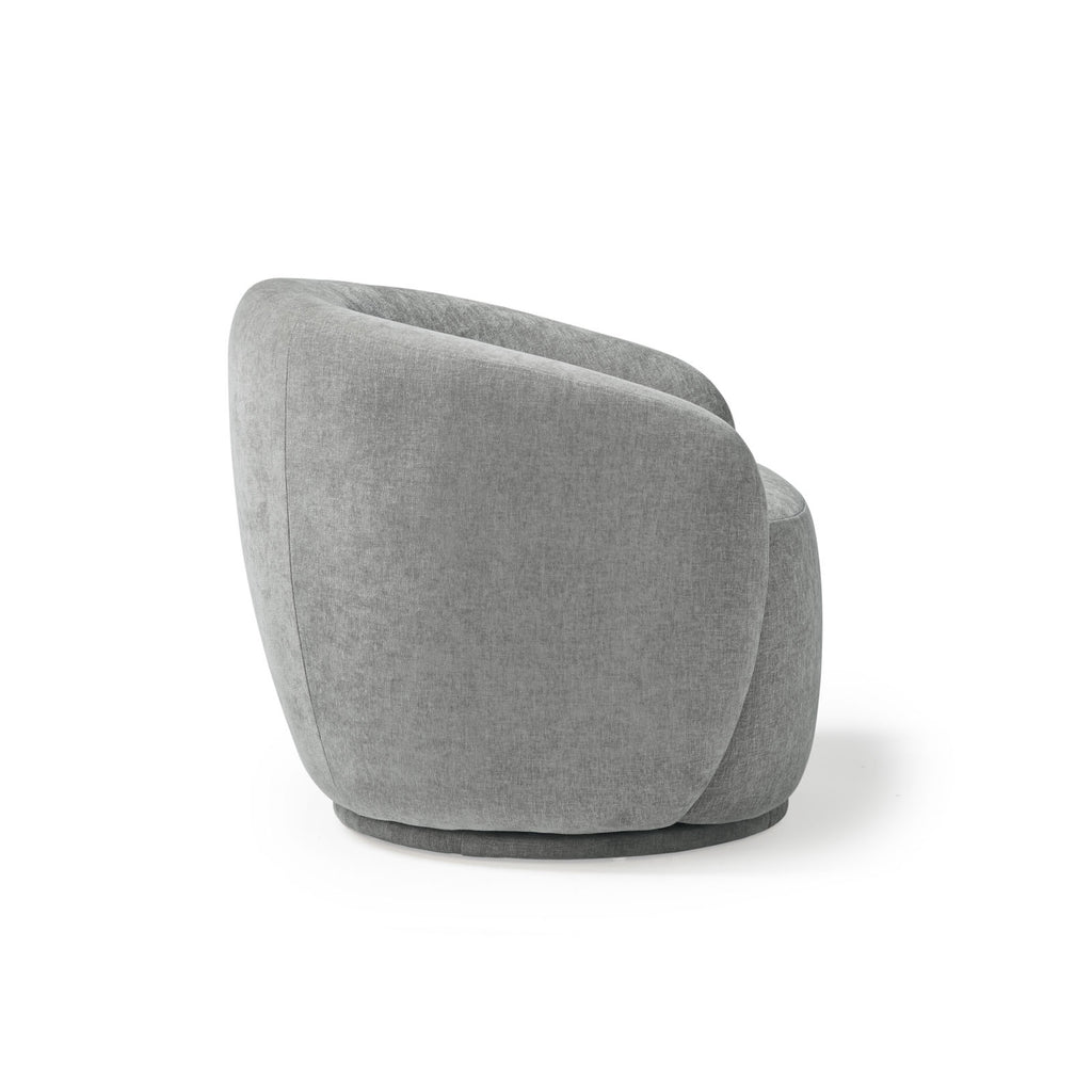 Grey armchair on a white background