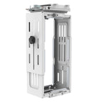 White metal PC holder on a white background