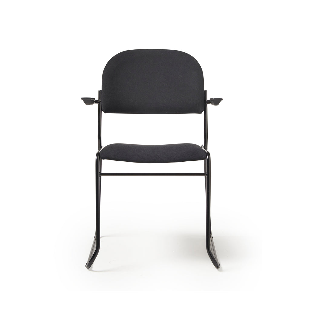 Black chair with a white background