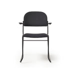 Black chair with a white background