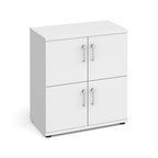 White locker on a white background